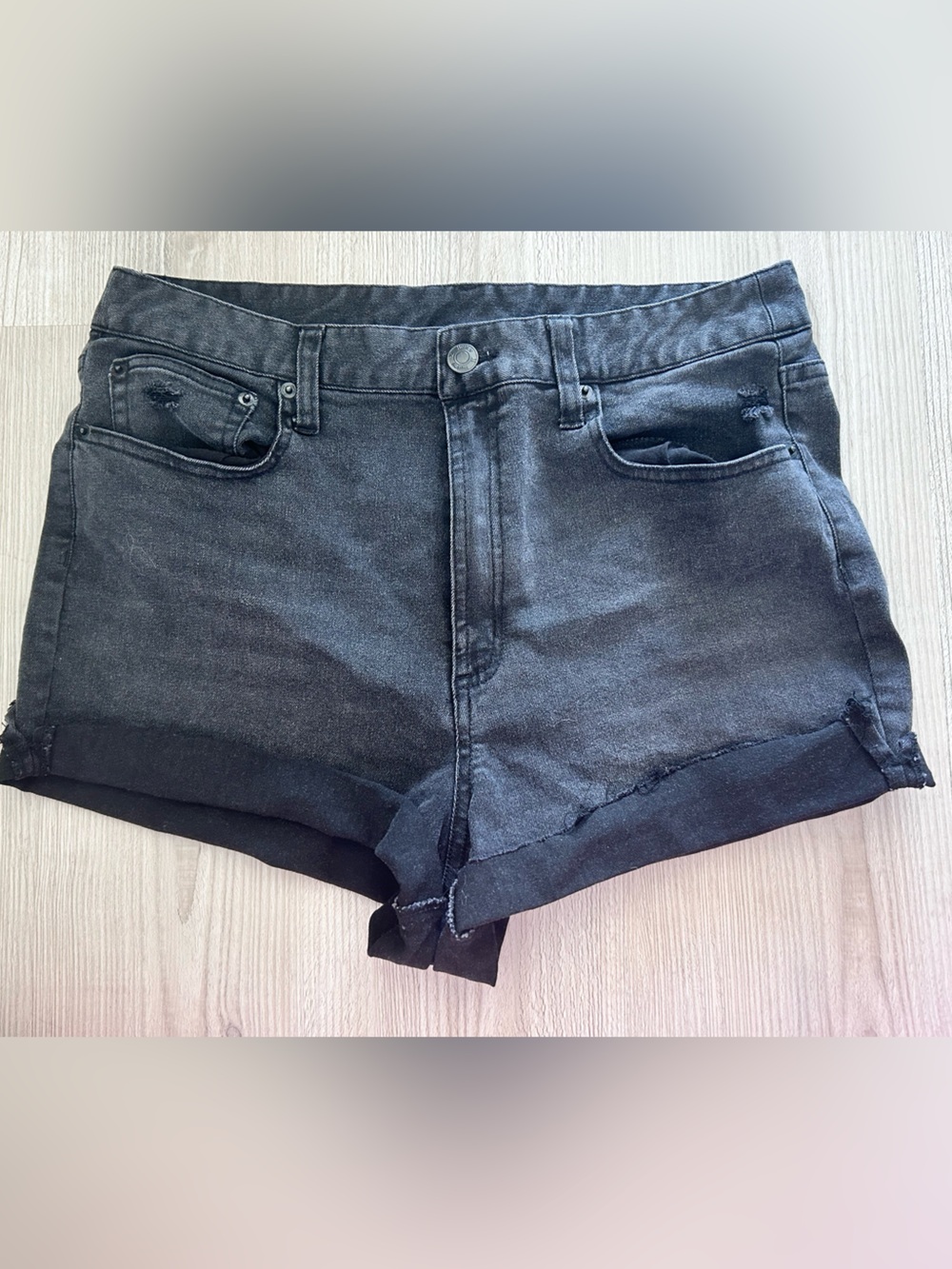 2 for 10$ ☀️ HURLEY Black Denim Women's Shorts Size 10 waist 30